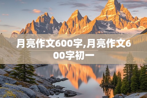 月亮作文600字,月亮作文600字初一