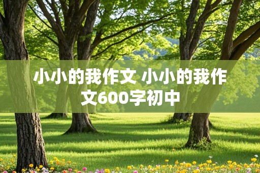 小小的我作文 小小的我作文600字初中