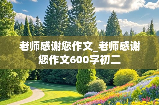 老师感谢您作文_老师感谢您作文600字初二