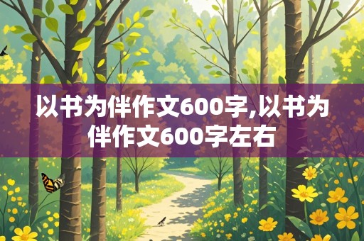 以书为伴作文600字,以书为伴作文600字左右