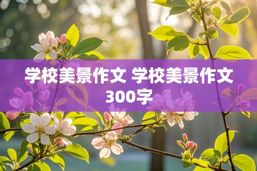 学校美景作文 学校美景作文300字