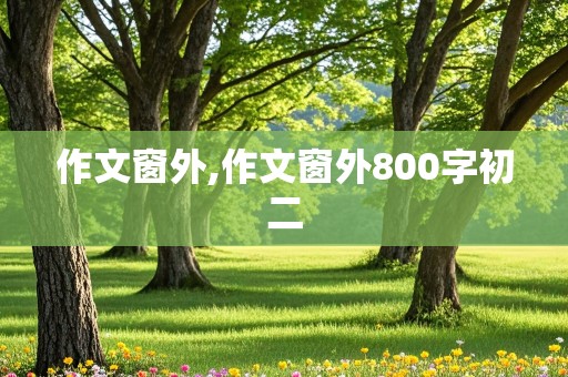 作文窗外,作文窗外800字初二