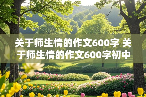 关于师生情的作文600字 关于师生情的作文600字初中