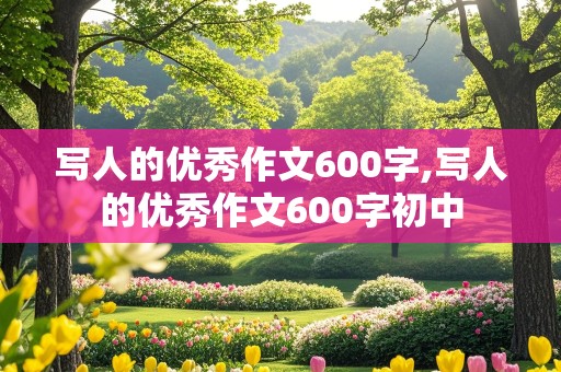 写人的优秀作文600字,写人的优秀作文600字初中