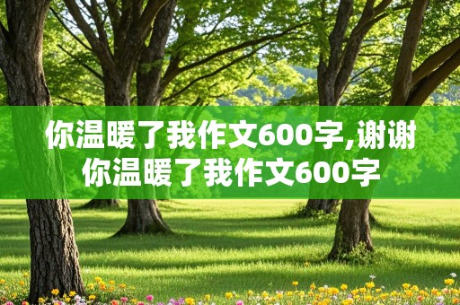 你温暖了我作文600字,谢谢你温暖了我作文600字