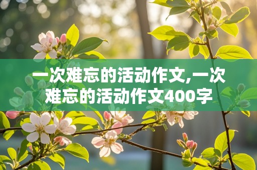 一次难忘的活动作文,一次难忘的活动作文400字