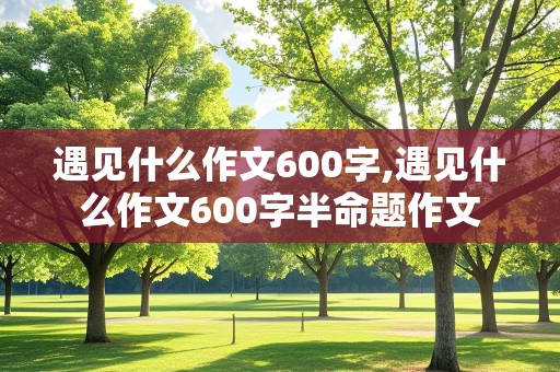 遇见什么作文600字,遇见什么作文600字半命题作文