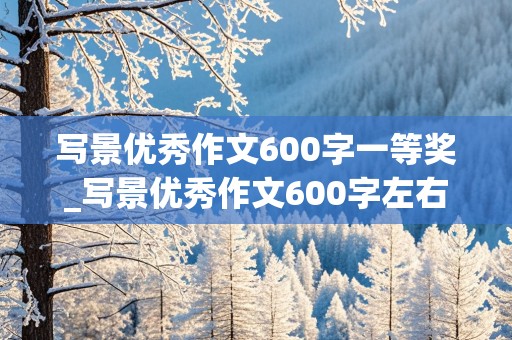 写景优秀作文600字一等奖_写景优秀作文600字左右