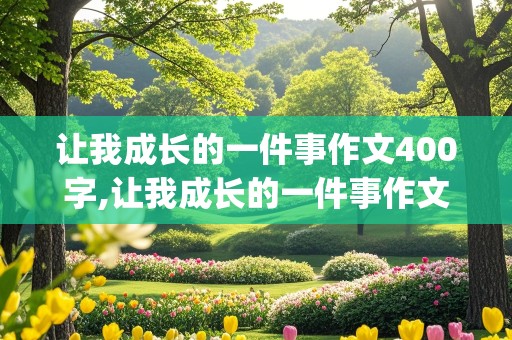 让我成长的一件事作文400字,让我成长的一件事作文400字以上(跳绳)