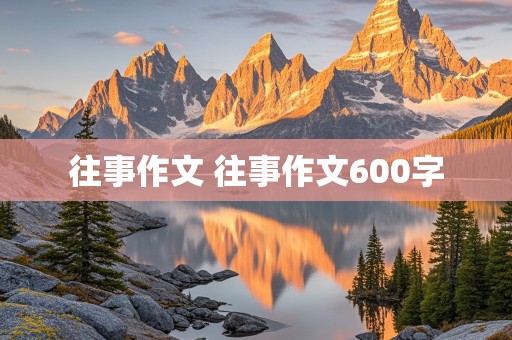 往事作文 往事作文600字