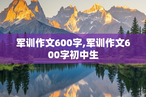 军训作文600字,军训作文600字初中生