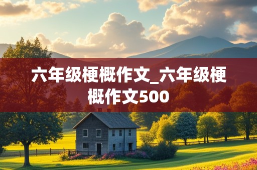 六年级梗概作文_六年级梗概作文500