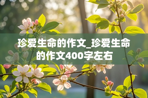 珍爱生命的作文_珍爱生命的作文400字左右