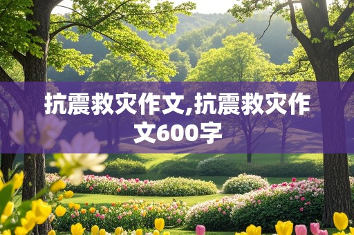 抗震救灾作文,抗震救灾作文600字