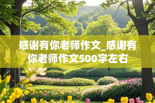 感谢有你老师作文_感谢有你老师作文500字左右