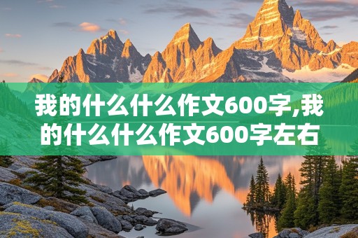 我的什么什么作文600字,我的什么什么作文600字左右