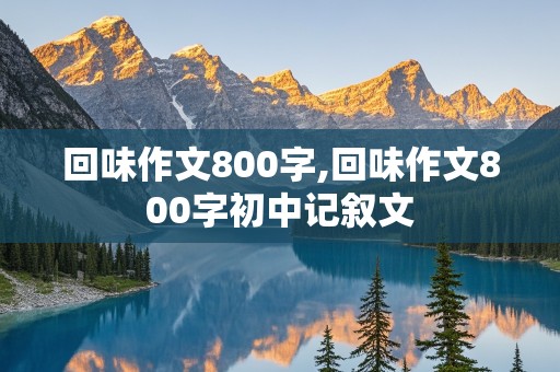 回味作文800字,回味作文800字初中记叙文