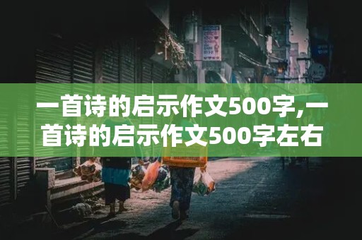 一首诗的启示作文500字,一首诗的启示作文500字左右