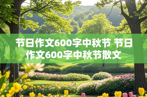 节日作文600字中秋节 节日作文600字中秋节散文