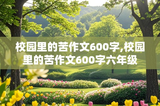 校园里的苦作文600字,校园里的苦作文600字六年级