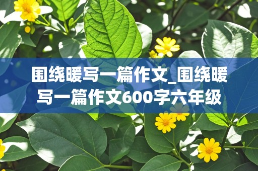 围绕暖写一篇作文_围绕暖写一篇作文600字六年级