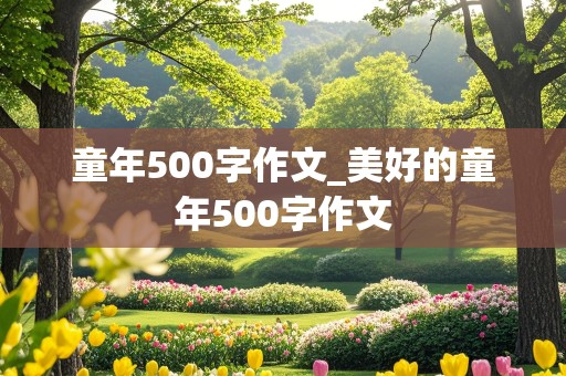 童年500字作文_美好的童年500字作文