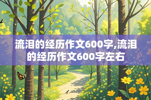 流泪的经历作文600字,流泪的经历作文600字左右