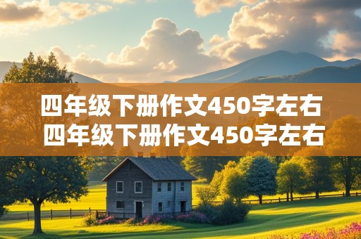 四年级下册作文450字左右 四年级下册作文450字左右第五单元