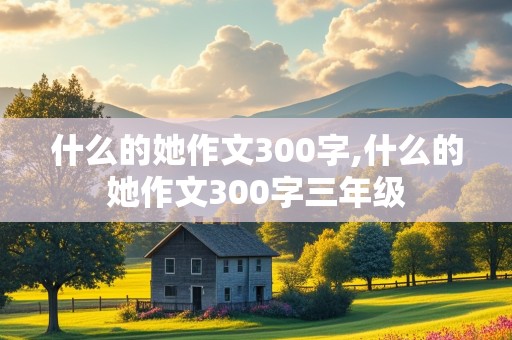 什么的她作文300字,什么的她作文300字三年级