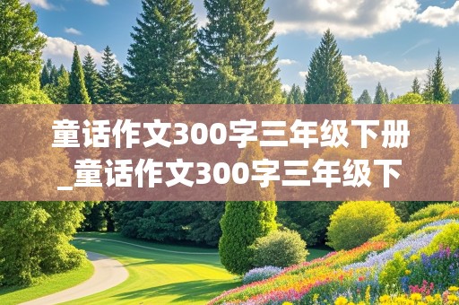 童话作文300字三年级下册_童话作文300字三年级下册带有题目