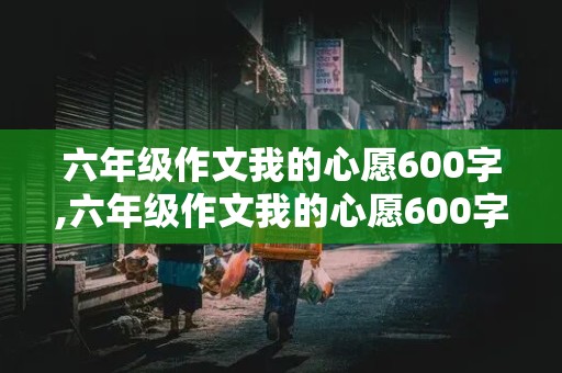 六年级作文我的心愿600字,六年级作文我的心愿600字关于社会