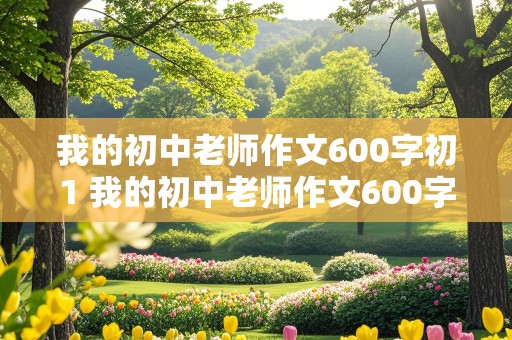 我的初中老师作文600字初1 我的初中老师作文600字初1语文老师