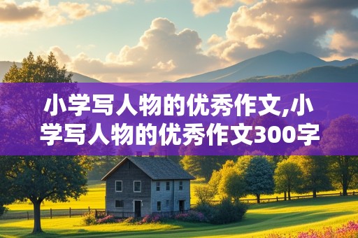 小学写人物的优秀作文,小学写人物的优秀作文300字左右